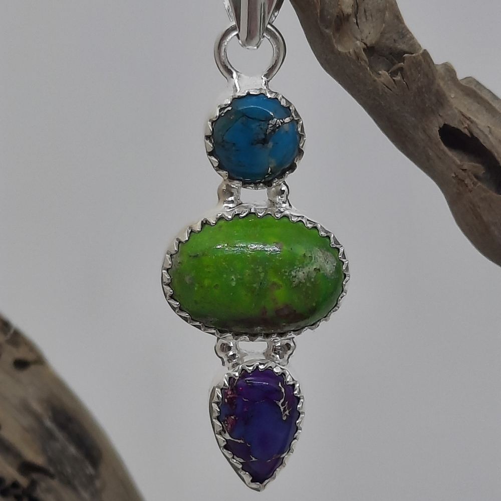 Sterling Silver 925  Pendant 3 Colors